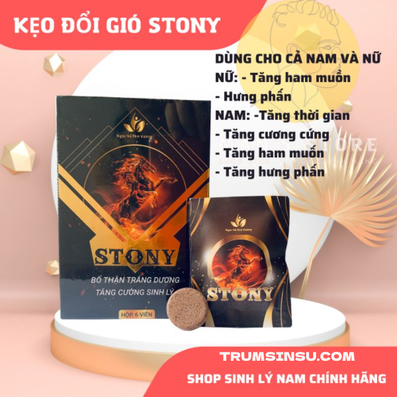 Kẹo Đổi Gió Stony - Kẹo Stony loại 6 viên Kẹo Tình Yêu